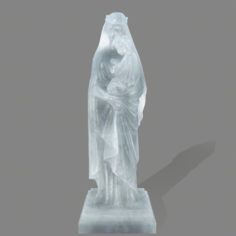 Ice WomanStatue 3D Model