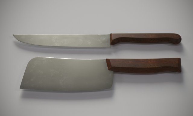 Kitchen knifes 3D Model