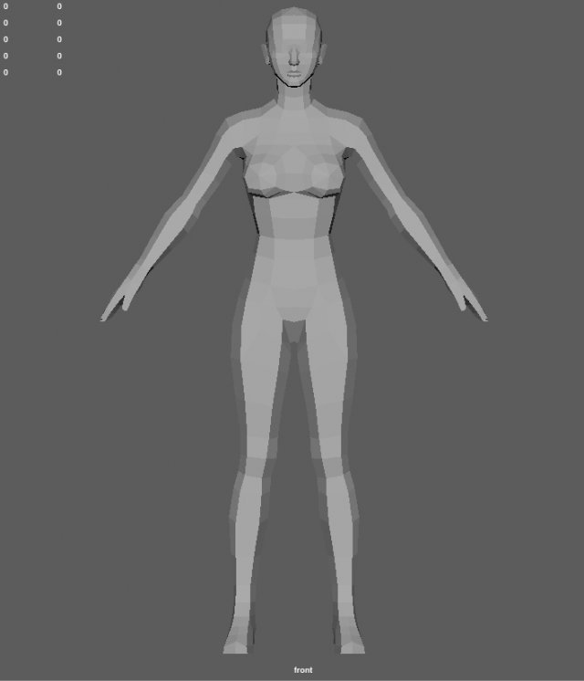 Base female 2 3D Model