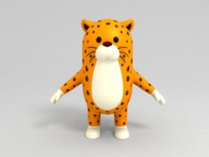 Leopard Character 3D Model