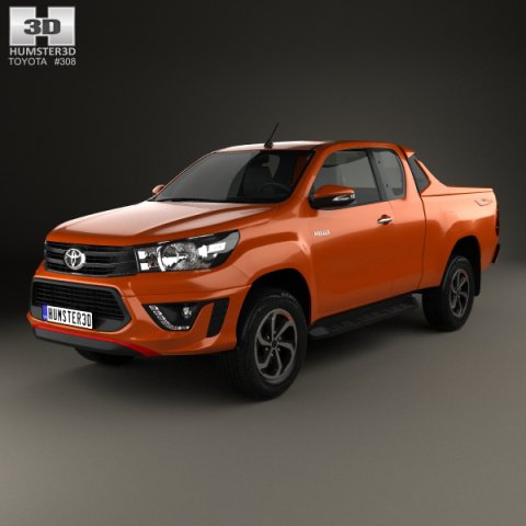 Toyota Hilux Double Cab Revo TRD Sportivo 2016 3D Model