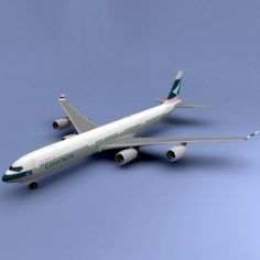A340-600 Cathay 3D Model