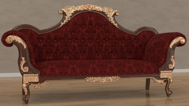 Baroque sofa 3D Model