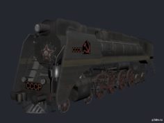 Soviet steam engine 3D Model
