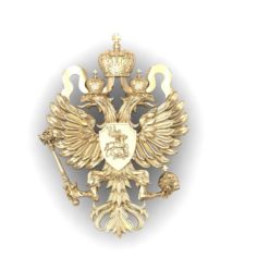 Coat of arms of the Russian Empire of the 19th Century 3D Model