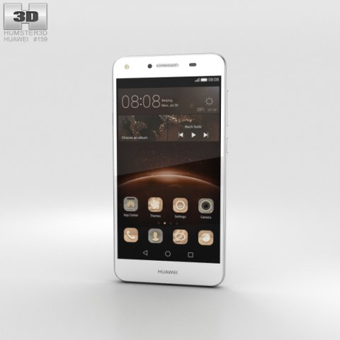 Huawei Y5II Arctic White 3D Model