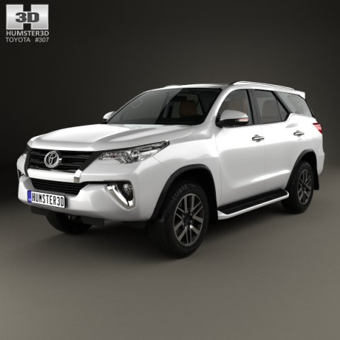 Toyota Fortuner with HQ interior 2016 3D Model