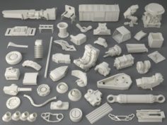 Kit bash50 pieces – collection-6 3D Model