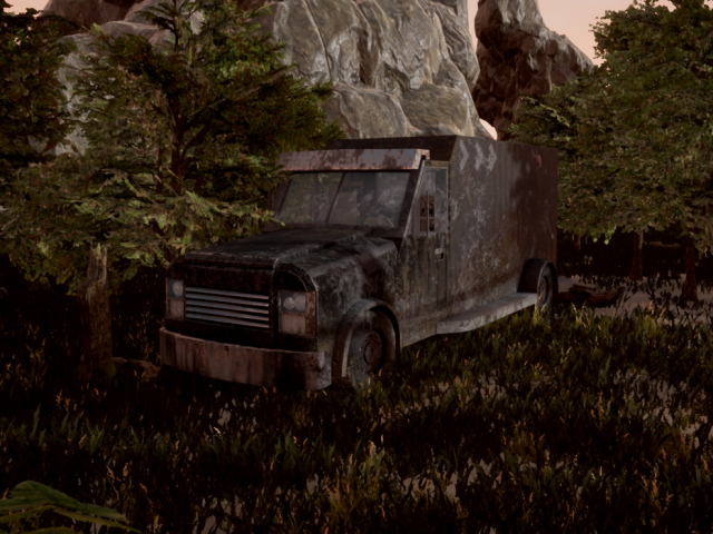 Old Rusty Truck 3D Model