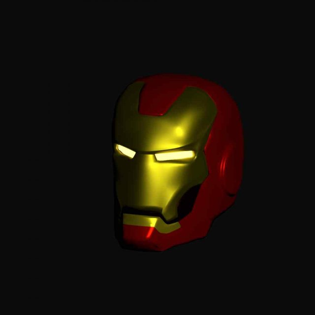 Iron man helmet Free 3D Model