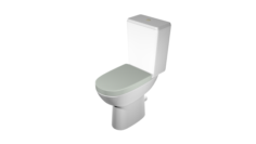 Toilet High poly made in Blender 3D 3D Model