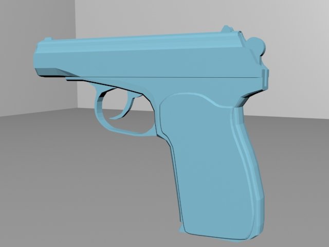 Pistol Free 3D Model