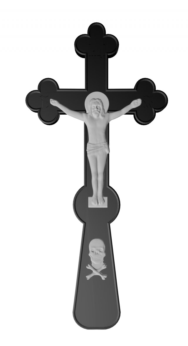 Jesus Christ on cross 3D print 3D Model