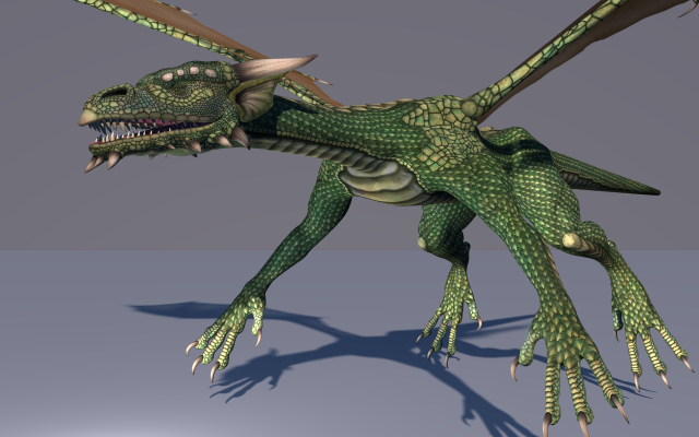 Dragon Game Ready 3D Model