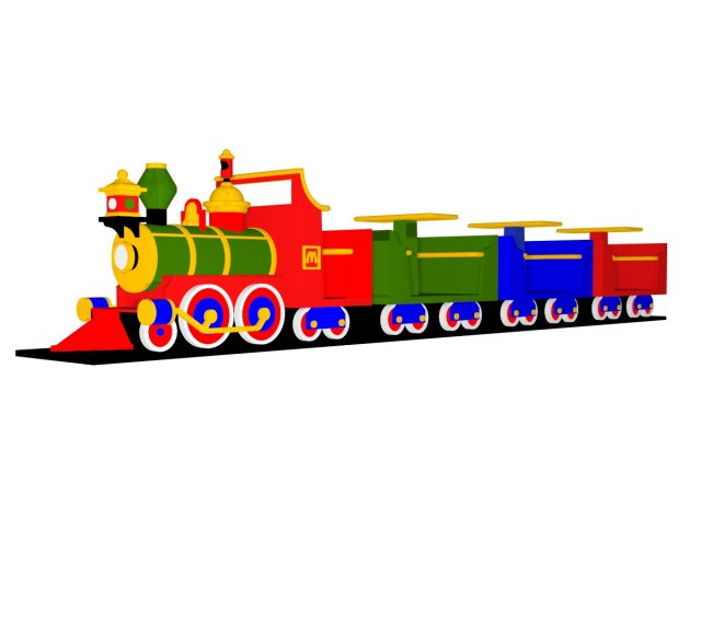 Toys train 3D Model