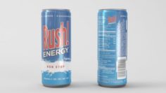 Rush Energy Drink 3D Model