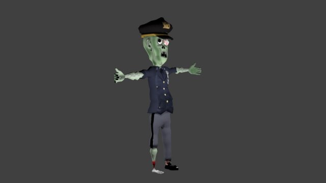 ZombiePolice 3D Model