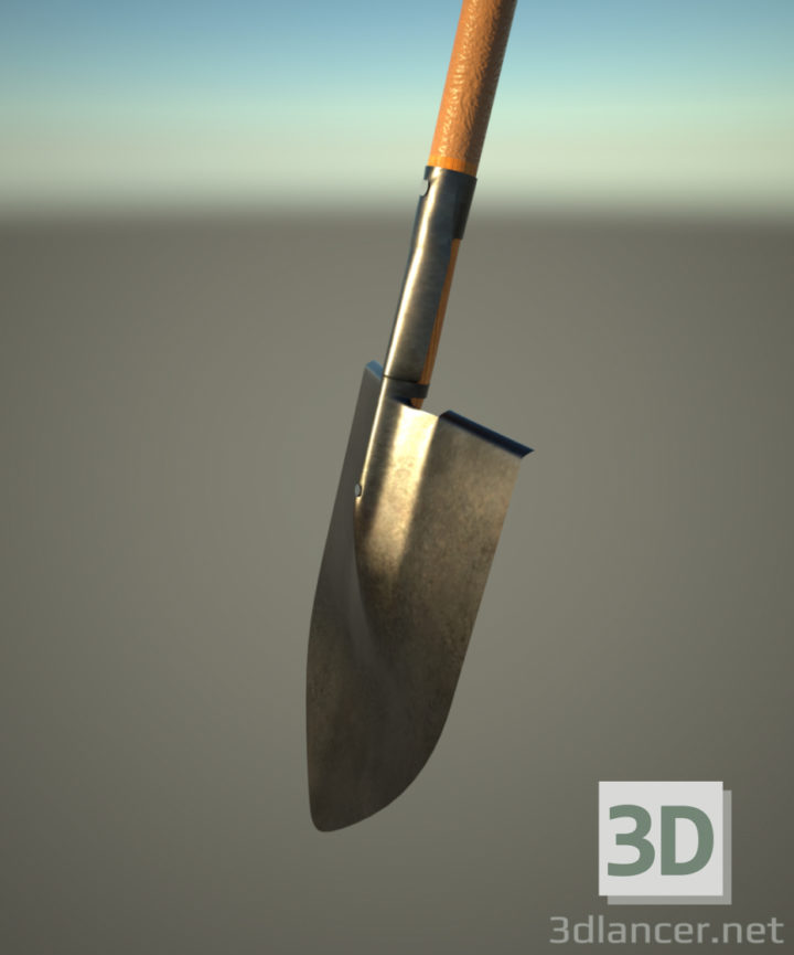 3D-Model 
Shovel bayonet, steel