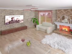 Livingroom interior 3D Model