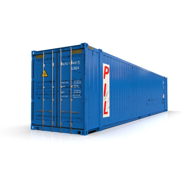 45 feet High Cube PIL shipping container 3D Model