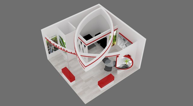 Exhibition stand 09 3D Model