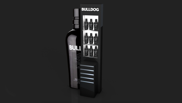 BullDog London Dry GIN 3D Model