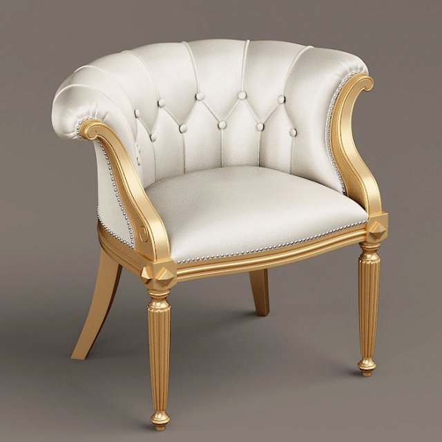 LOUIS XV armchair and sofa 3D Model