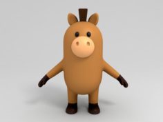3D Horse Character 3D Model