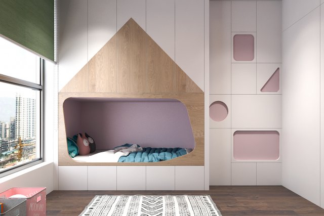 Children bedroom minimalism 3D Model