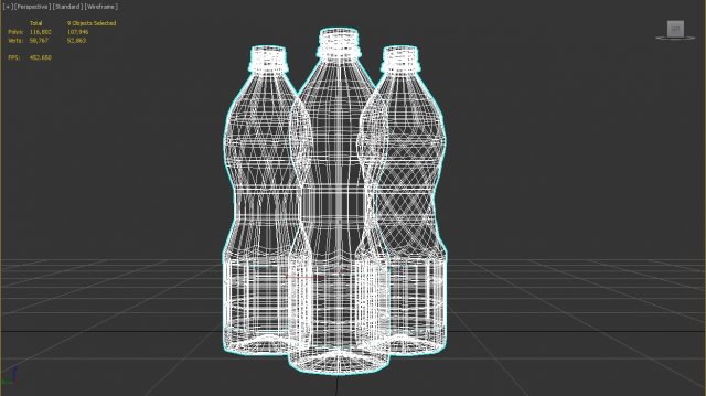 Water bottle Free 3D Model