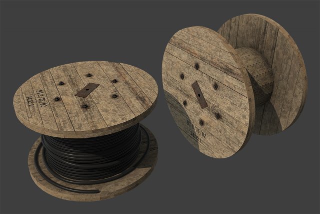 Cable Coil 3D Model