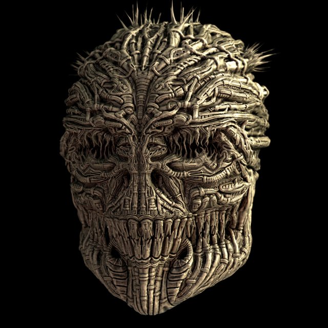 Giger skull 3D Model