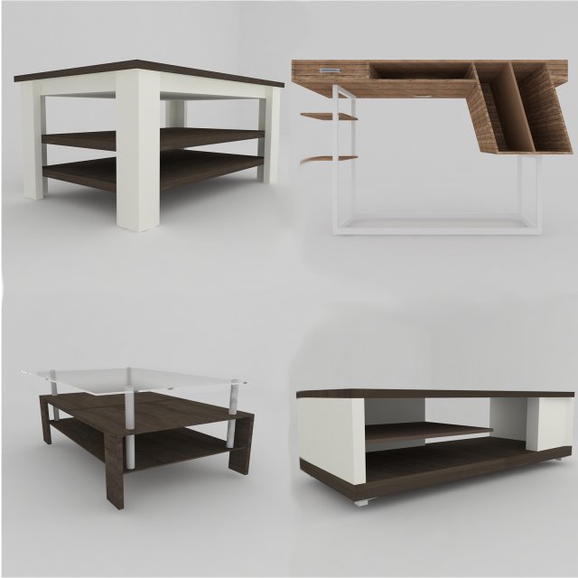Collection of model tables 3D Model