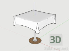 3D-Model 
Table with a tablecloth