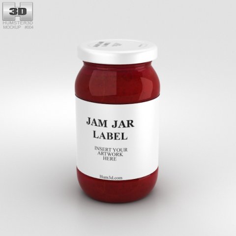Jam Jar 3D Model