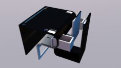 Low poly table 3D Model