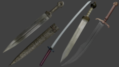 Swords pack 3D Model