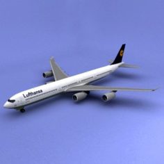 A340-600 Lufthansa 3D Model
