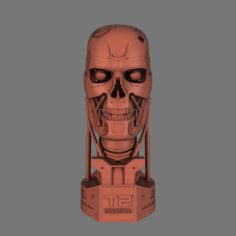 Terminator T-800 Skull Bust for 3d printing 3D Model