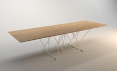 Dining Table SEDIT Prisma 3D Model