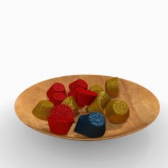Bowl with candy 3D Model