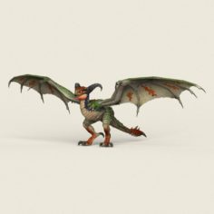 Game Ready Fantasy Wild Dragon 3D Model