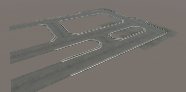 Road tiles 3D Model