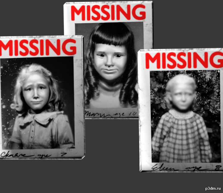 Photos missing girls 3D Model