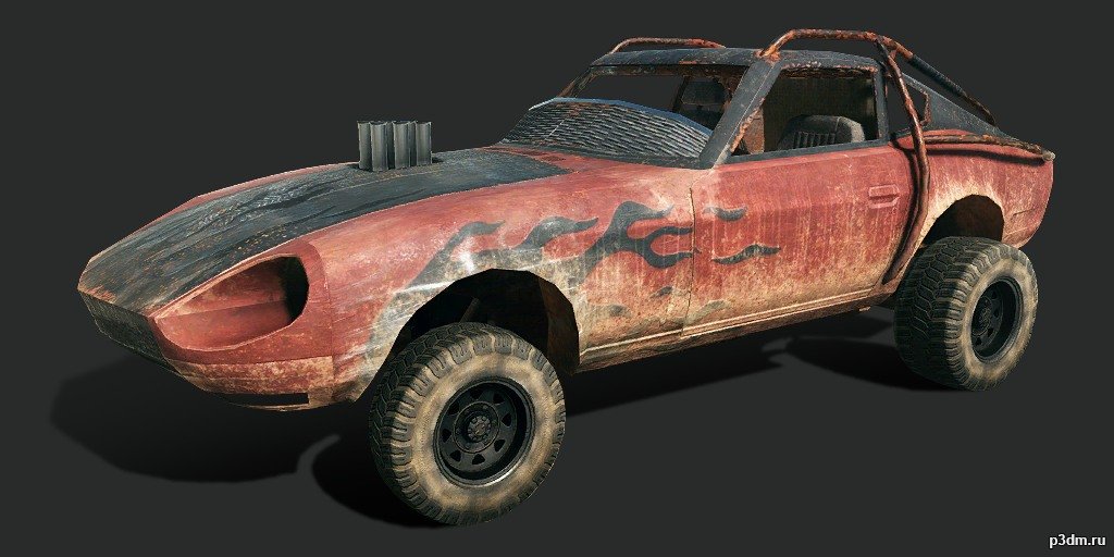 Datsun 240Z (Flamegamer) 3D Model