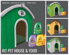 Kit Pet House food 3D Model