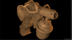 Fire-gun 3D Model