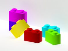 Lego bricks in the quantity of 6 pieces Free 3D Model