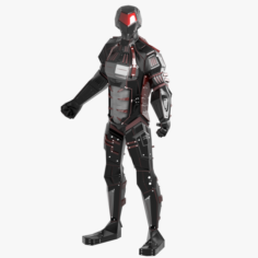 Alien Robot character 3D Model