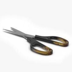 Scissors Brown 3D Model
